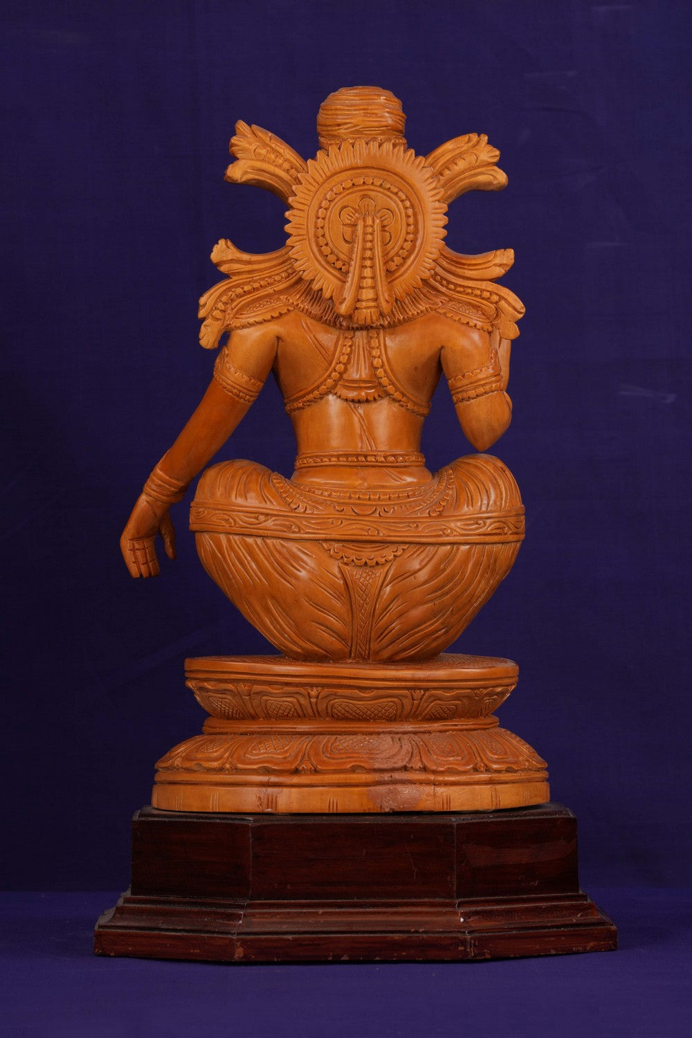 Image of Wooden Ayyappa Sculpture